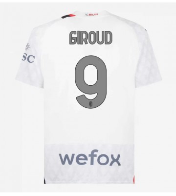 AC Milan Olivier Giroud #9 Koszulka Wyjazdowych 2023-24 Krótki Rękaw